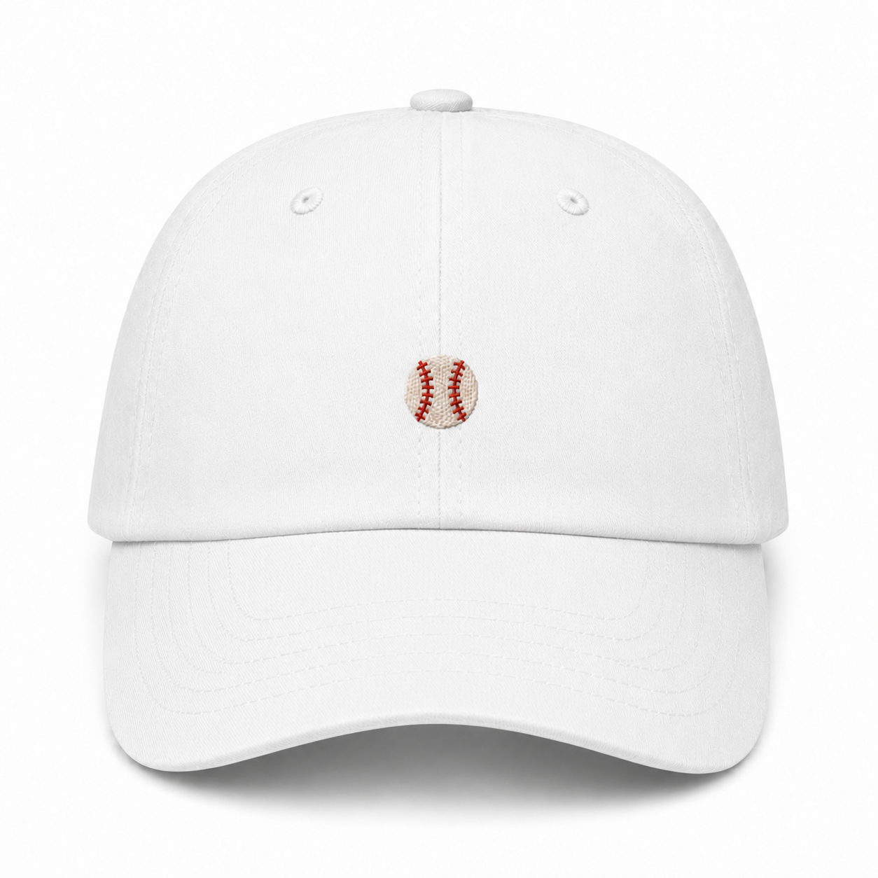 Baseball Dad Hat white product image