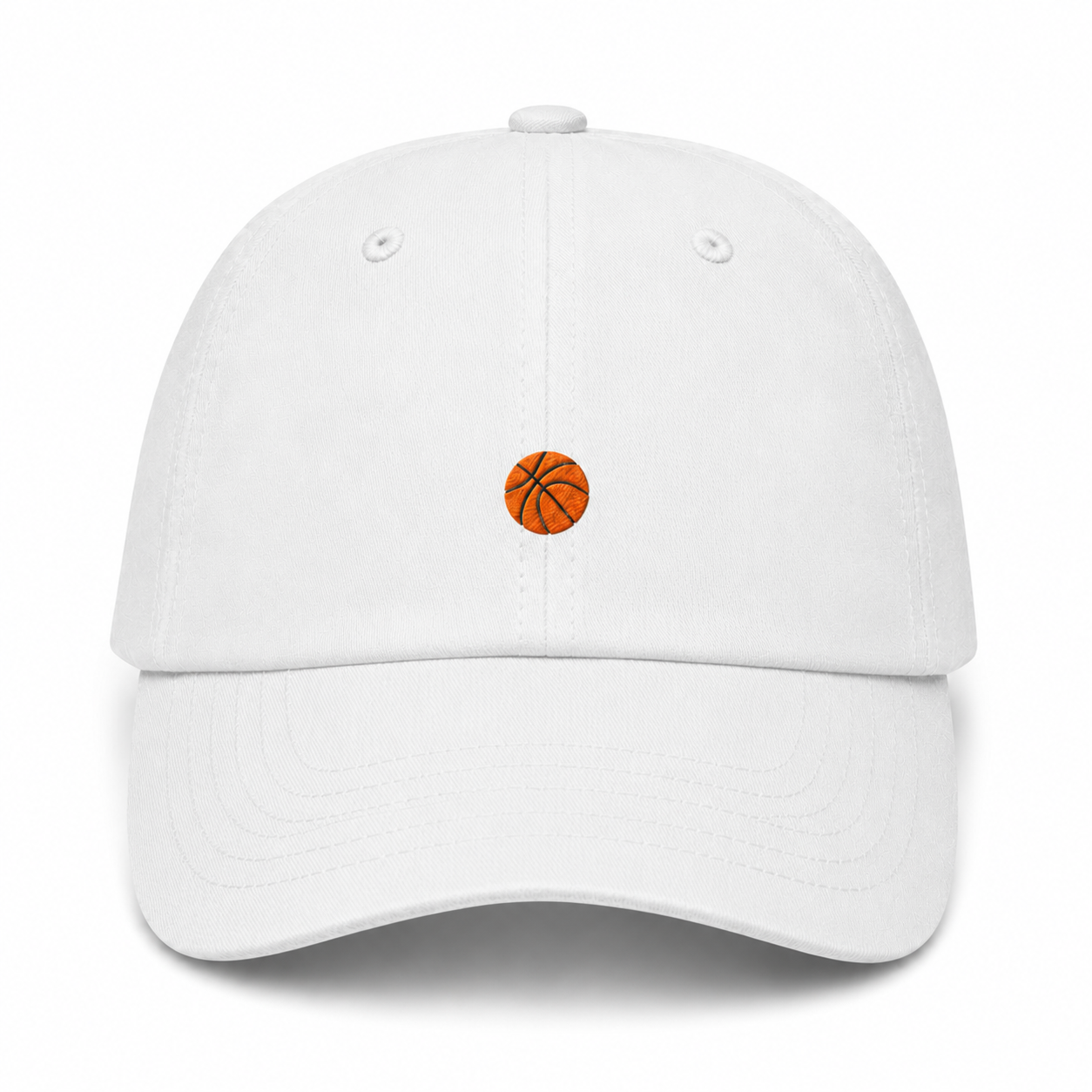 Basketball Dad Hat white product image