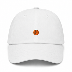 Basketball Dad Hat white product image