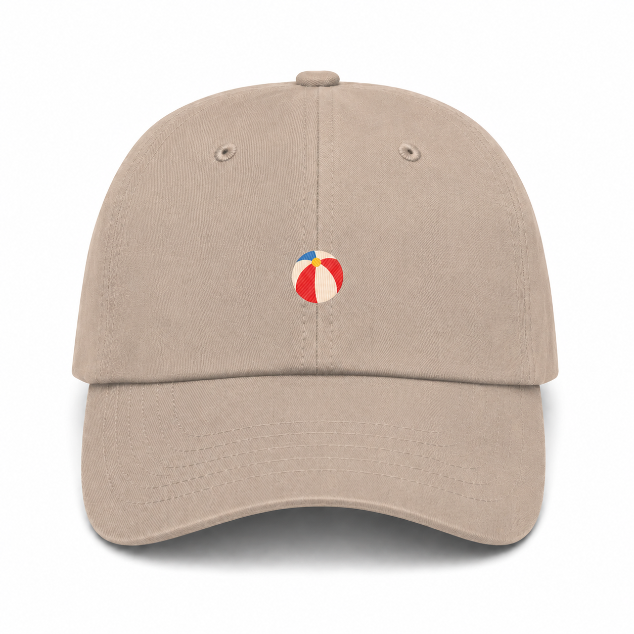 Beach Ball Dad Hat Stone product image