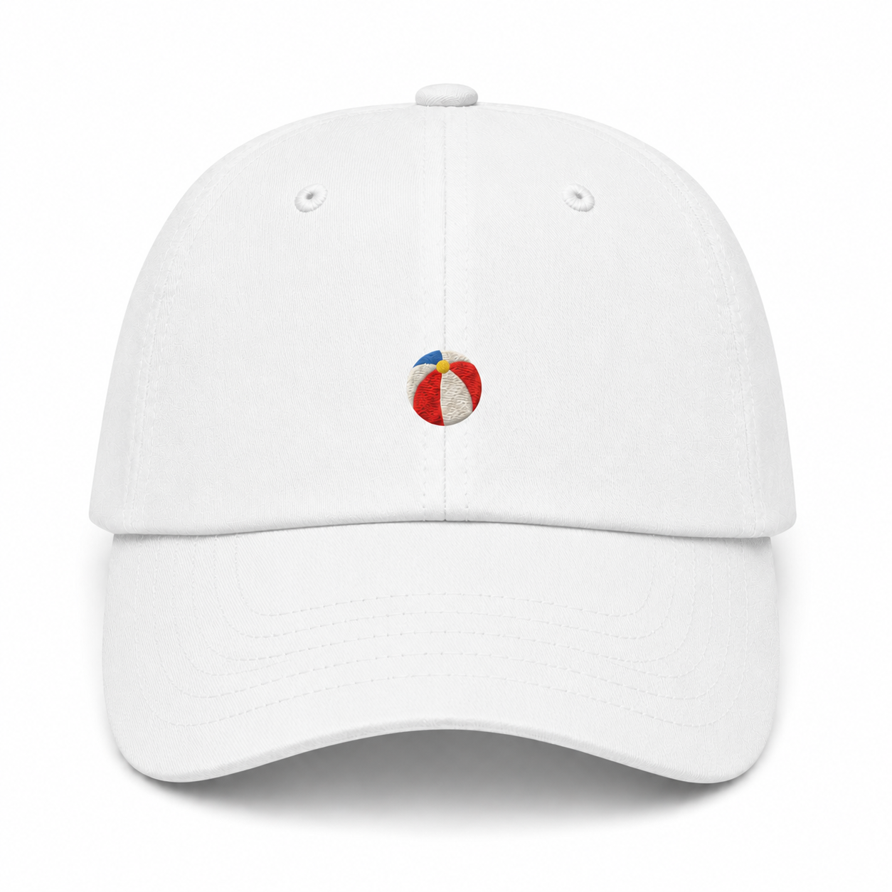 Beach Ball Dad Hat white product image