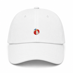 Beach Ball Dad Hat white product image