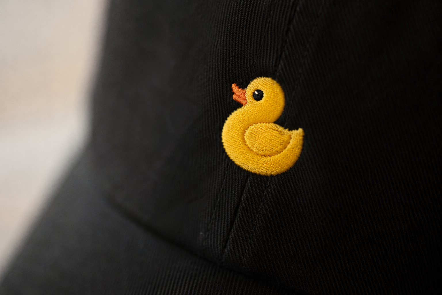 Duck Dad Hat black detail product image | bd-media:scope=variant;color=black;role=detail;priority=20