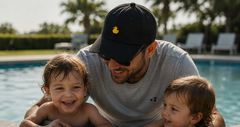 Duck Dad Hat black lifestyle product image | bd-media:scope=variant;color=black;role=lifestyle;priority=40