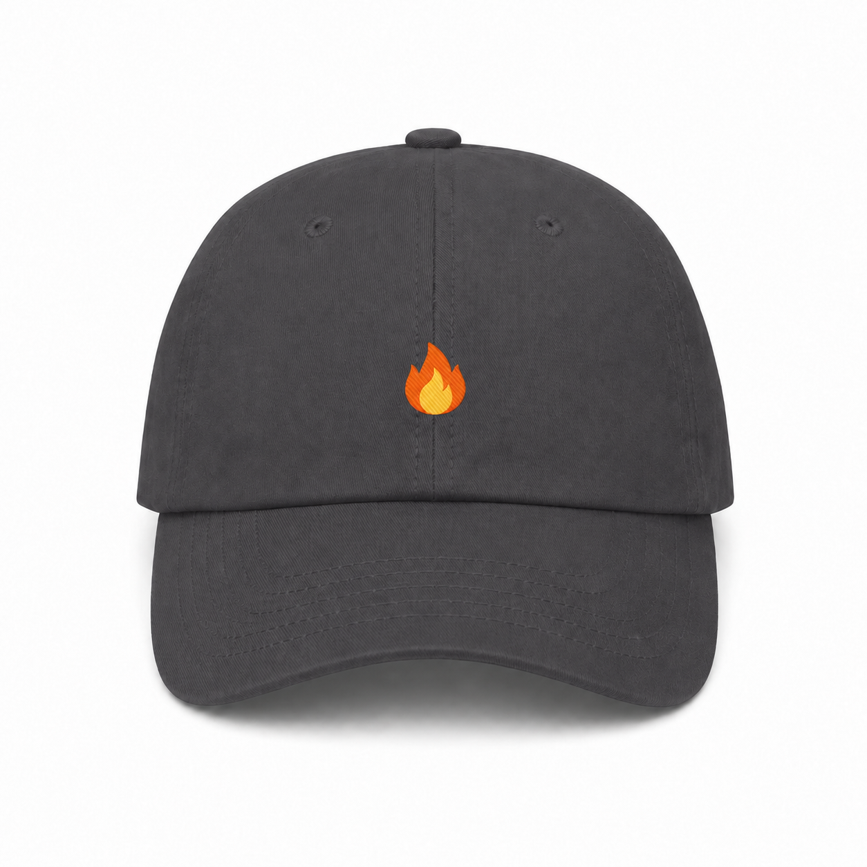 Flame Dad Hat grey product image
