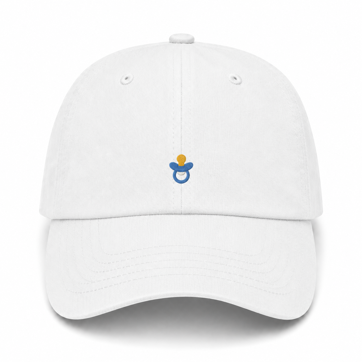 Pacifier Dad Hat white product image