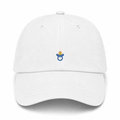 Pacifier Dad Hat white product image
