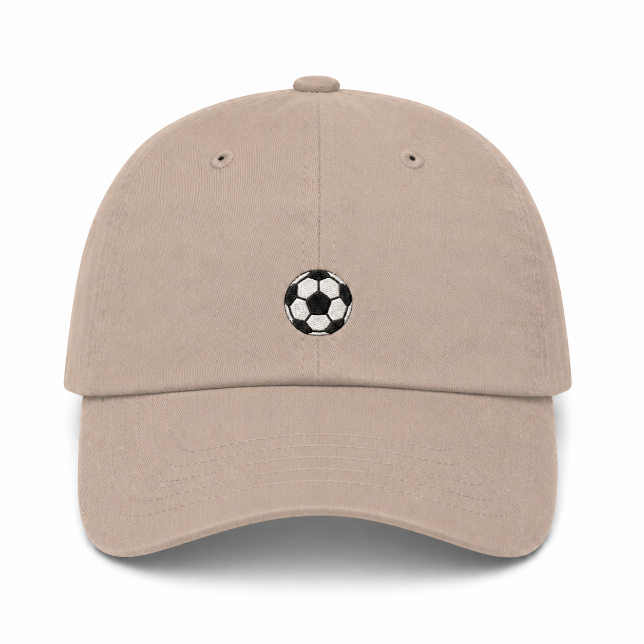 Soccer Ball Dad Hat Stone product image