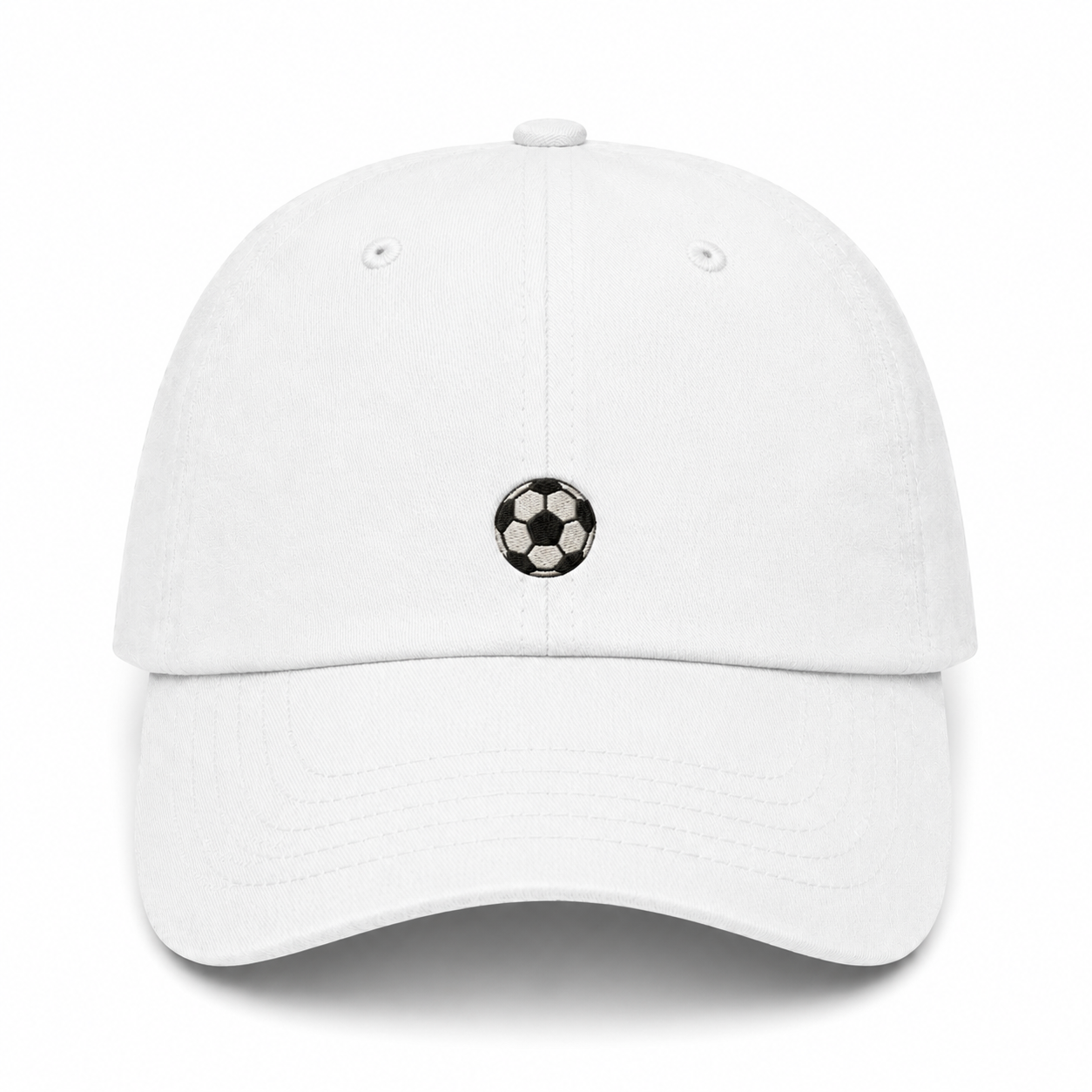Soccer Ball Dad Hat white product image