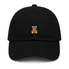 Teddy Bear Dad Hat black product image